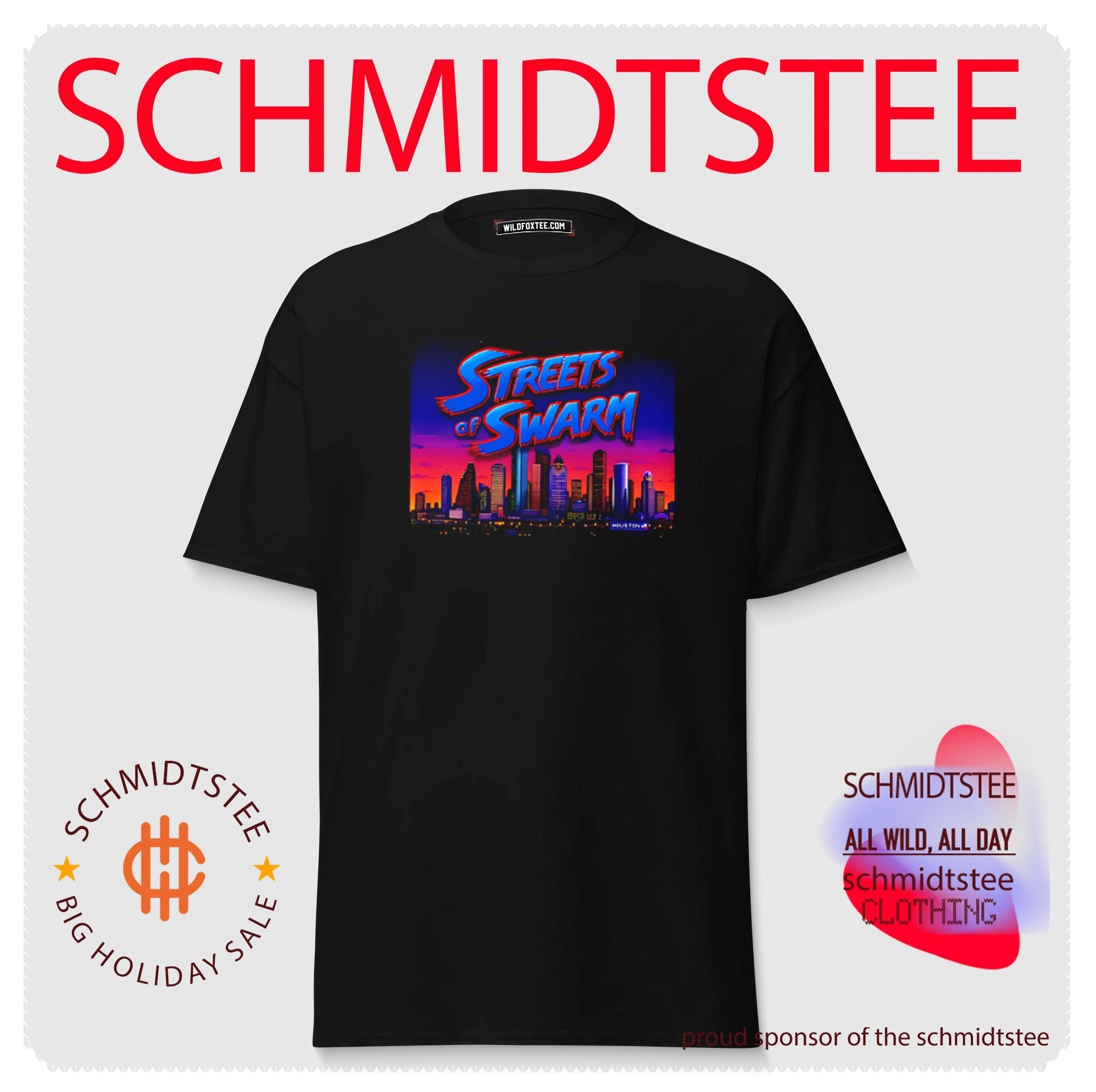 Streets of Swarm Houston Texans Arcade Skyline shirt