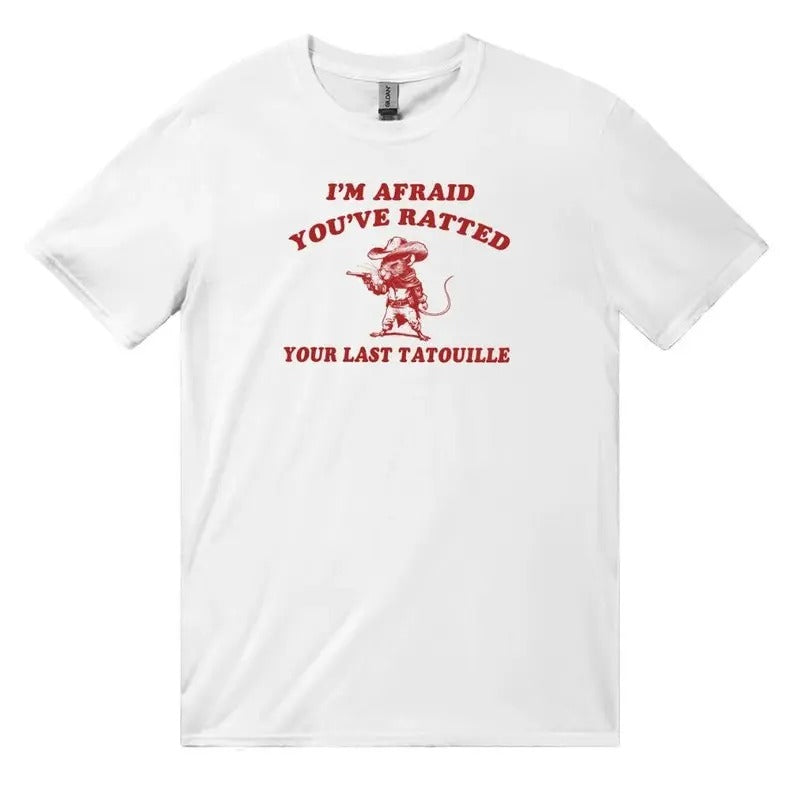 Stupid Vintage Shirt, You've Ratted Your Last Tatouille , Rat T Shirt Casual Shortsleeve Hoodie, Sweatshirt | TeeBloomCo.com