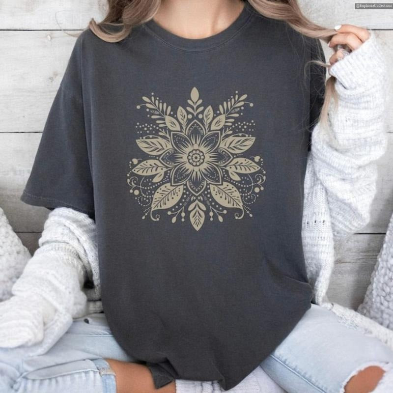Subtle Boho Floral Fnck #Trurmp Flower T-Shirt, FDT Anti Trurmp, Feminist Gift for Her, Political Shirt, Anti-fascist ,...