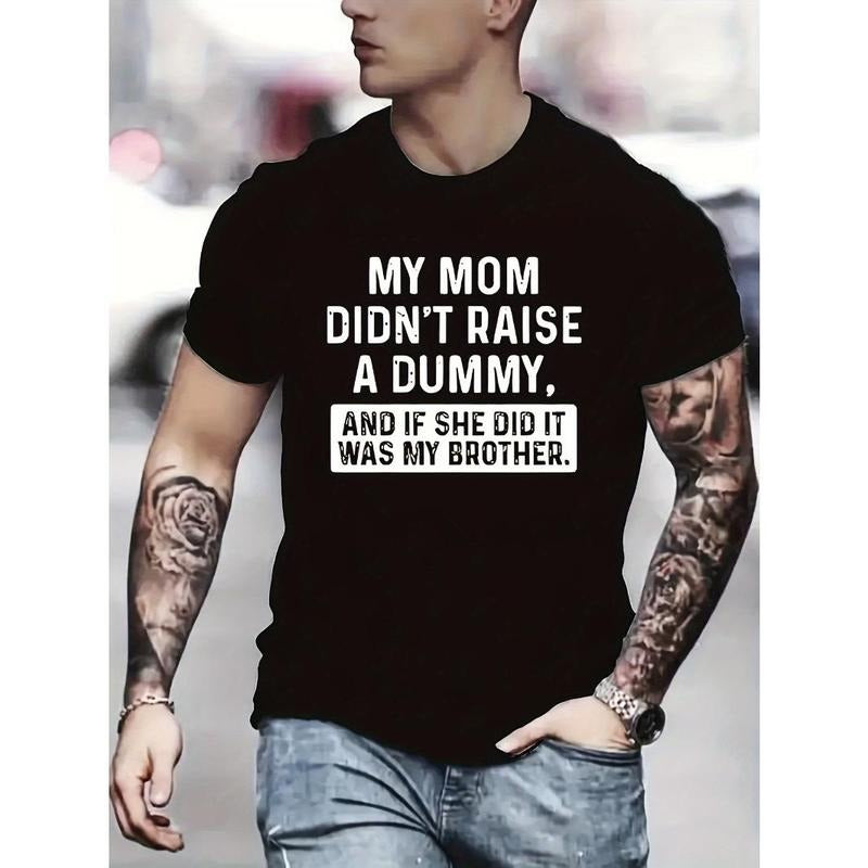 Summer vibe: Bold and humorous printed crew neck T-shirt - elastic, opaque fabric, all-season style Made in USA Hoodie,...