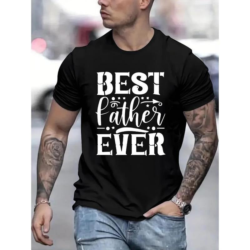 Fathers Day Tribute Tee - Premium Cotton Blend, Short Sleeve Round Neck T-Shirt - Lightweight, Breathable, Comfy &...
