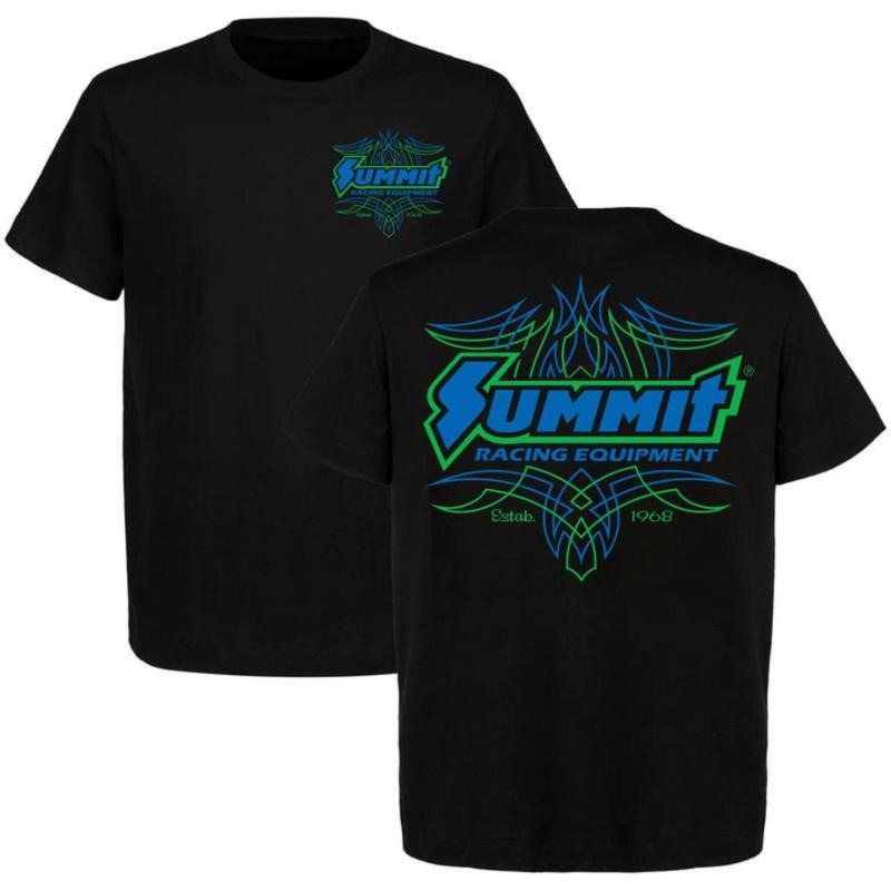 Summit Racing Equipment Pinstriped V2 T-shirt Truck Shirt Cotton Crewneck Menswear Top Polyester Tshirt Hoodie, Sweatshirt