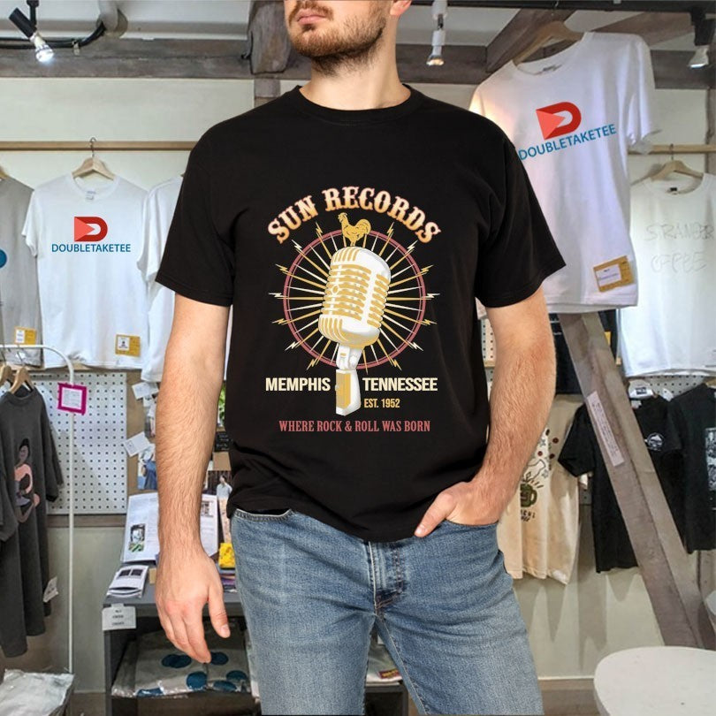 Sun Records Studio Mic Where Rock & Roll Was Born Memphis Tennessee Est 1952 Shirts