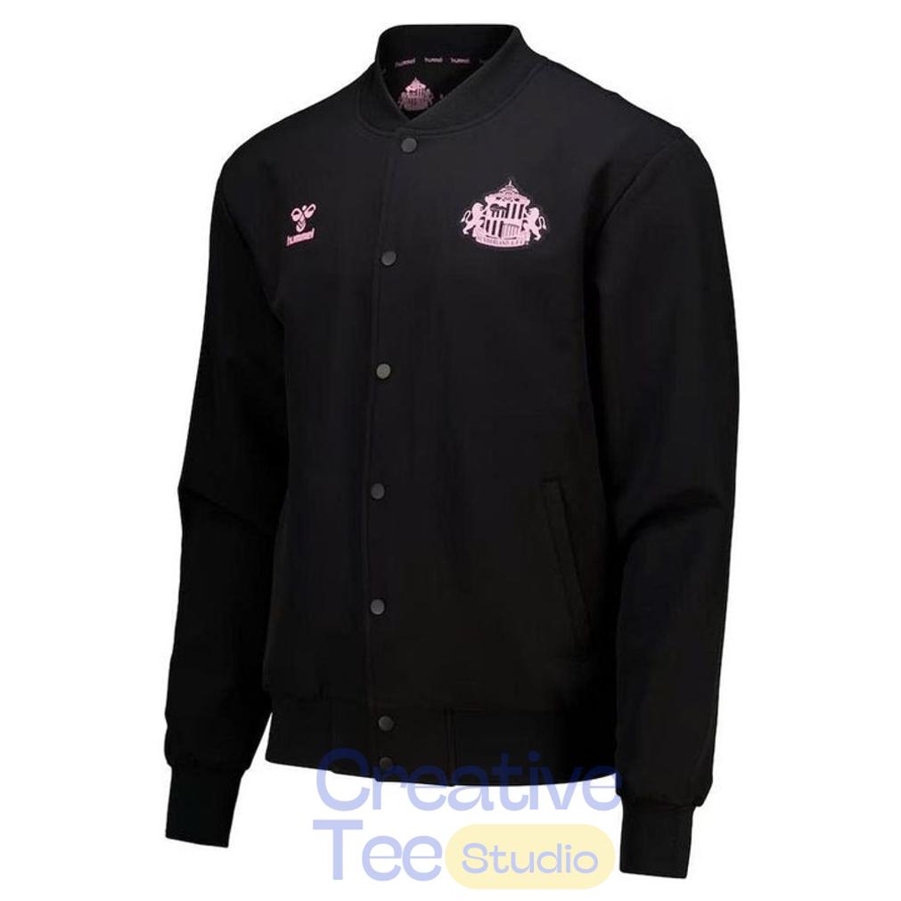 Sunderland x Elvis Hummel Away Matchday Black Varsity Jacket