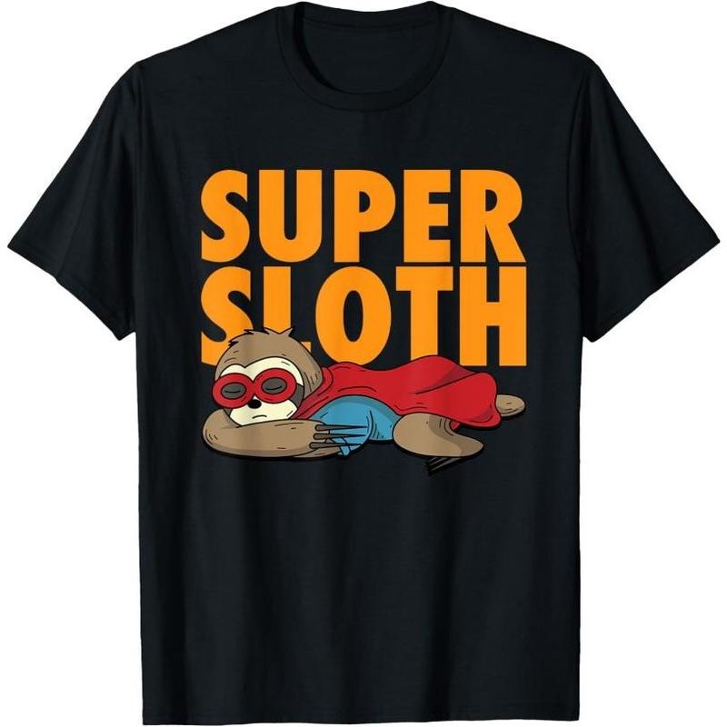 Super Sloth Shirt | Animal Heroic Character Lazy Sloths Gift Made in USA Hoodie, Sweatshirt | TeeBloomCo.com