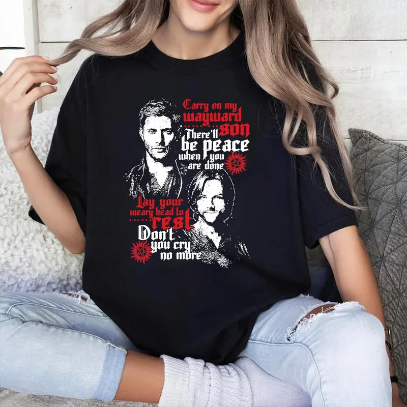 Supernatural Shirt, Supernatural Dean Sam T Shirt, Gift For Woman and Man Unisex T-Shirt Sweatshirt Hoodie | TeeBloomCo.com