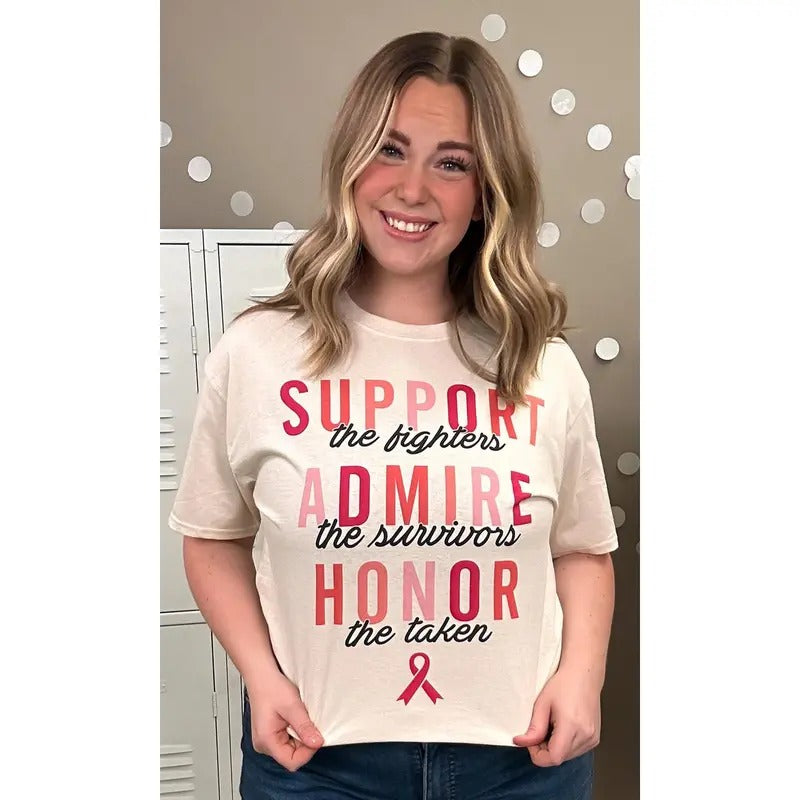 Support Admire Honor Graphic T-Shirt Hoodie, Sweatshirt | TeeBloomCo.com