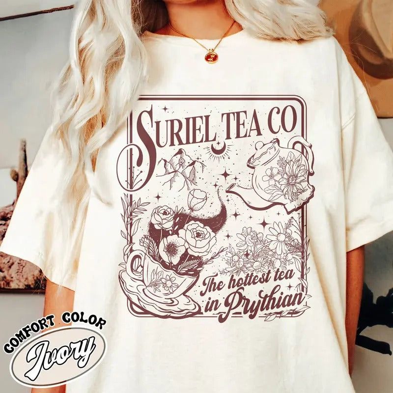 Suriel Tea Co Comfort Color Shirt Hoodie, Sweatshirt | TeeBloomCo.com