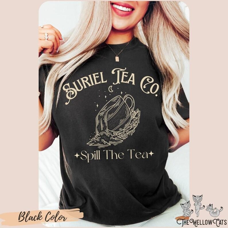 Suriel Tea Co Shirt  T-Shirt Acotar Merch OFFICIAL LICENSE Sarah J. Maas Sjm Merch, A Court of Thorns and Roses Velaris...