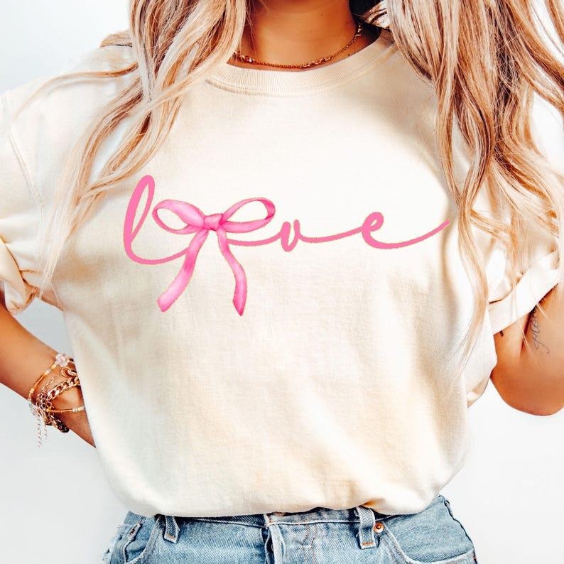 Love Coquette T-Shirt/Sweatshirt,Soft Fabric, Womenswear Tops Hoodie | TeeBloomCo.com