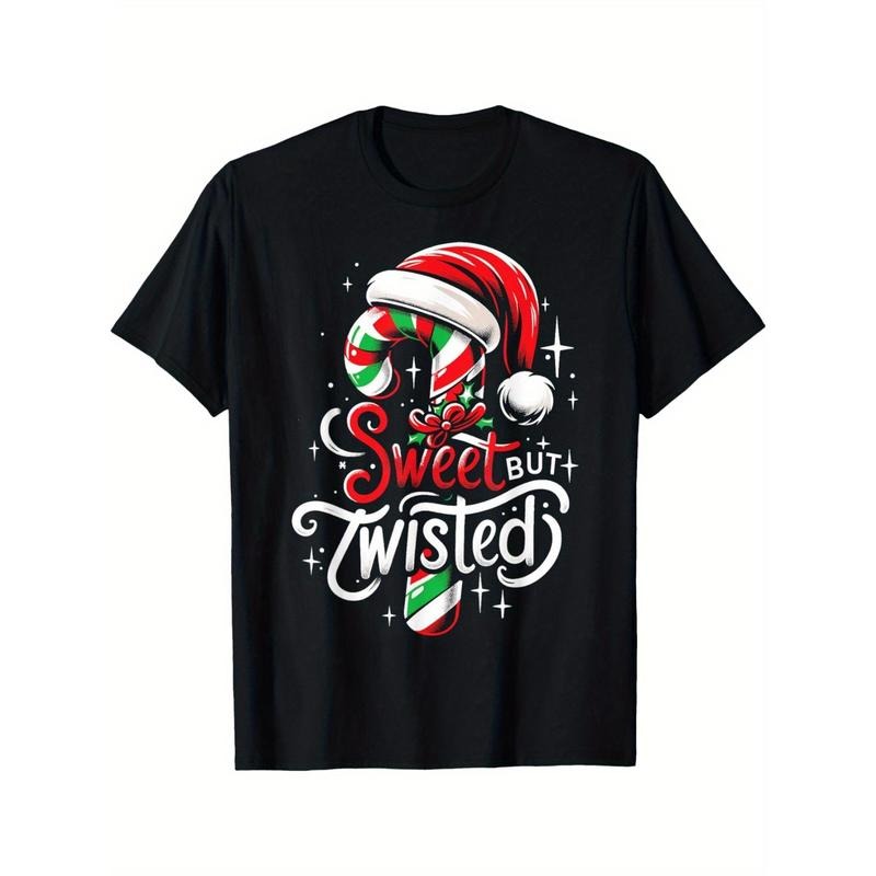 Sweet but twisted candy cane Christmas humor men's t-shirt made in usa Hoodie, Sweatshirt | TeeBloomCo.com