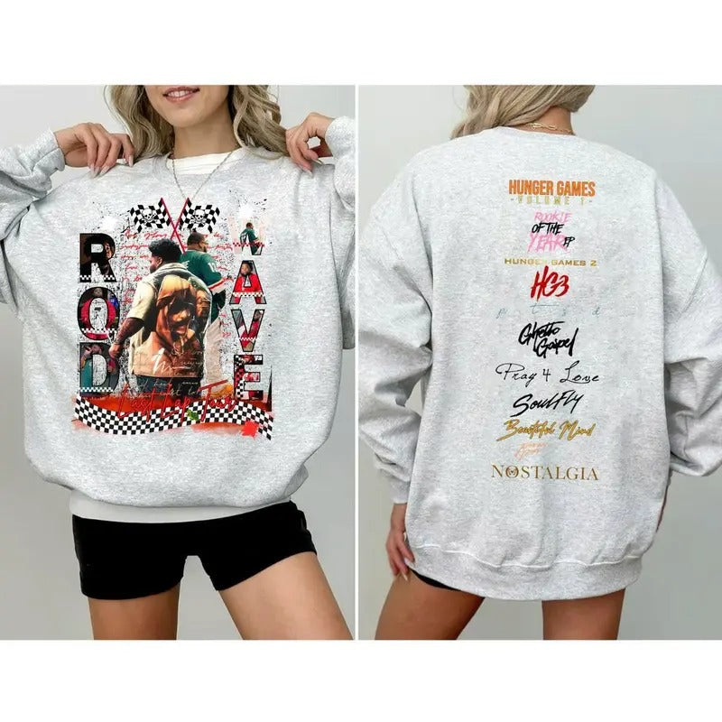 Rod Wave Last Lap Tour 2024 2 Sides Hoodie/Sweatshirt/T-Shirt, For Men, For Women