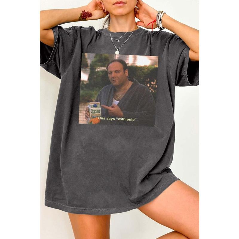 T0ny S0prano Graphic This S@ys With Pulp The Sopranos Tee, unisex cotton Shirt Hoodie, Sweatshirt | TeeBloomCo.com