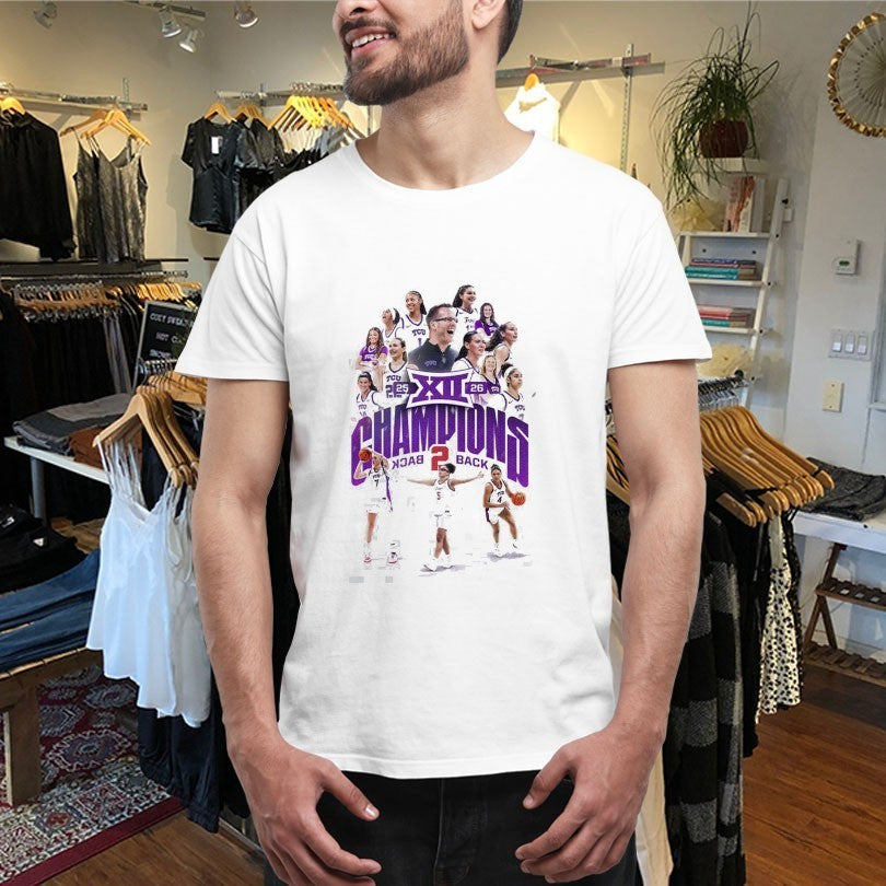 TCU Horned Frogs Women’s Basketball Back To Back Big 12 Conference Champions Players T-Shirtss