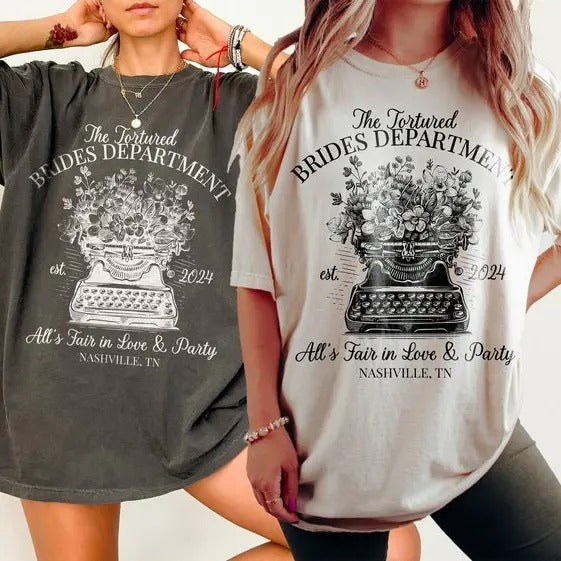 TDP Shirt All's Fair In Love Bach Tee She Found Her Lover Shirt Romantic Bachelorette Tee In Her Bride Era Shirt, Bookish...