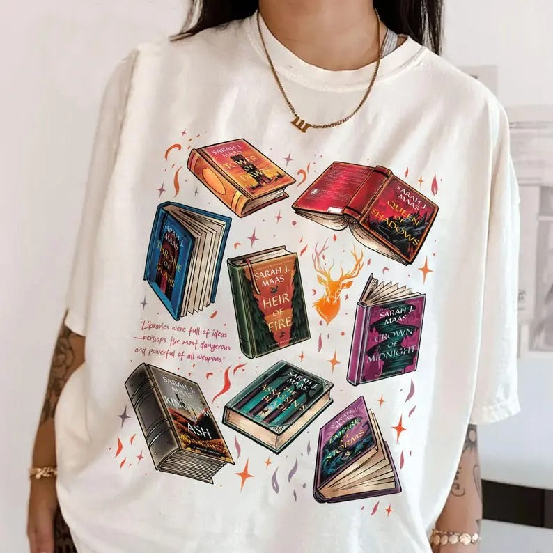 TOG Series  Shirt For Fans, Terrasen The Thirteen T Shirt, Aelin Fireheart Tee, Xmas Cozy Gift, Bookish Christmas Cotton...