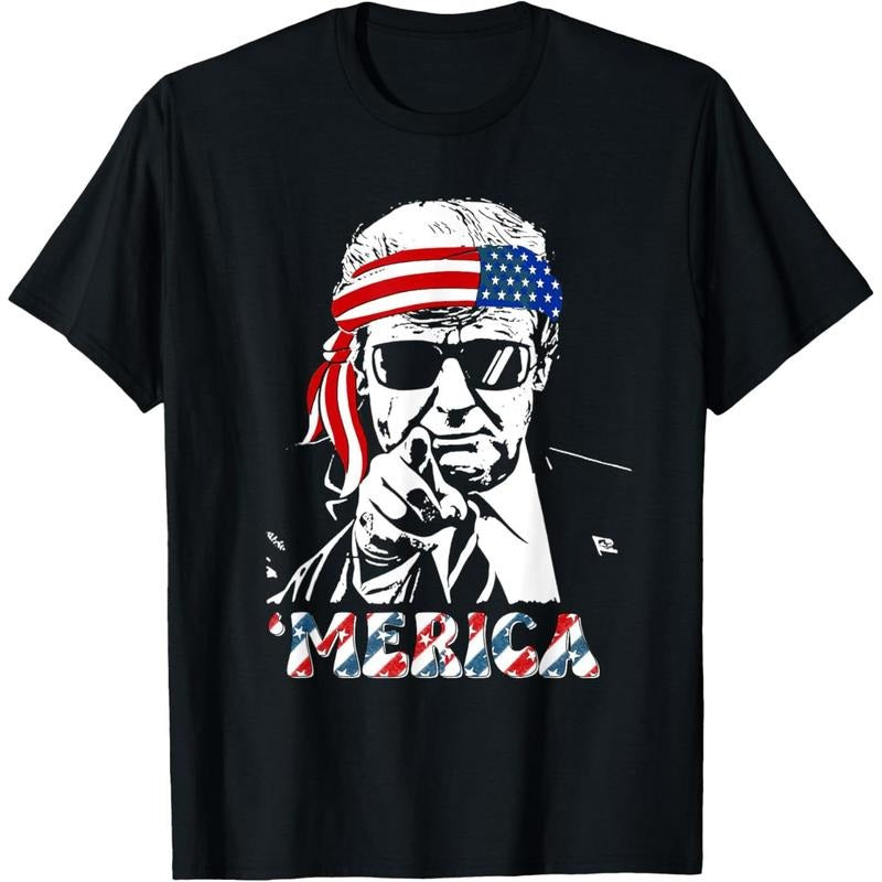 TRUMP Happy 4th Of July Trump American Flag T-Shirt made in usastyle{n002}2 Hoodie, Sweatshirt | TeeBloomCo.com
