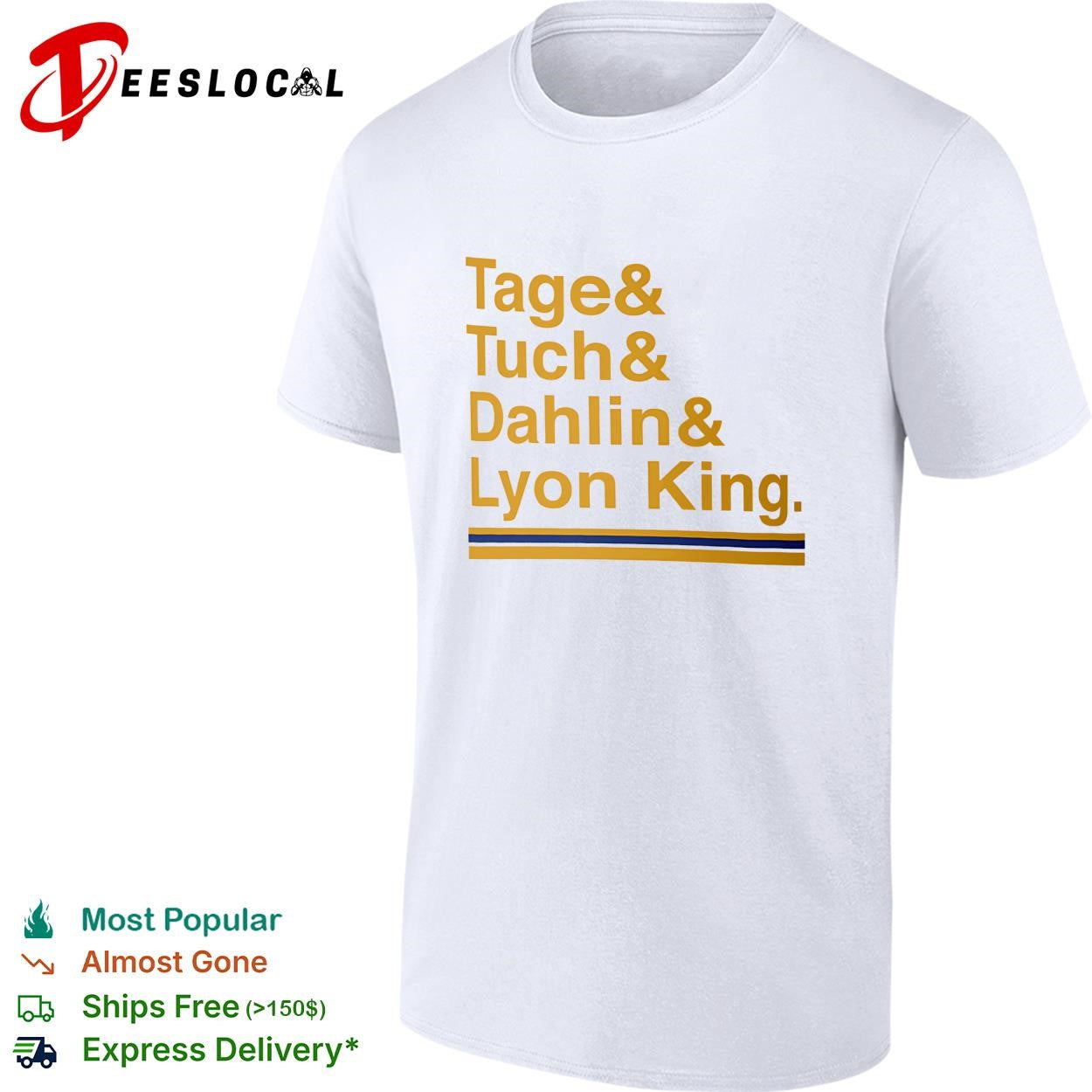 Tage and Tuch and Dahlin and Lyon King Buffalo Sabres nickname hockey shirt