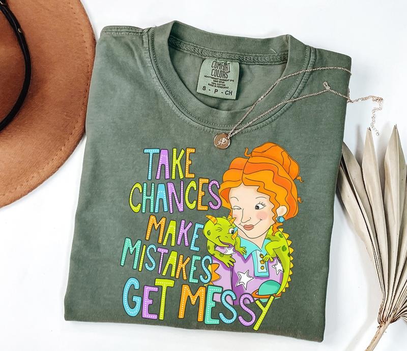Take Chances Make Mistakes Get Messy Shirt, Miss Frizzle Shirt, Magic School Bus shirt, Teacher shirt, Back to School...