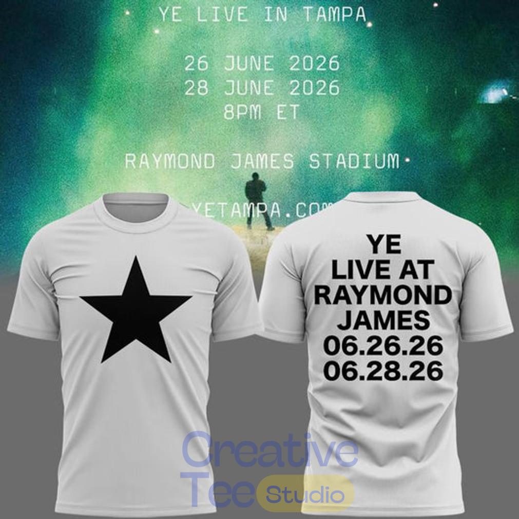 Tampa 2026 Ye Live Concert Tour Raymondames Stadium T-Shirt