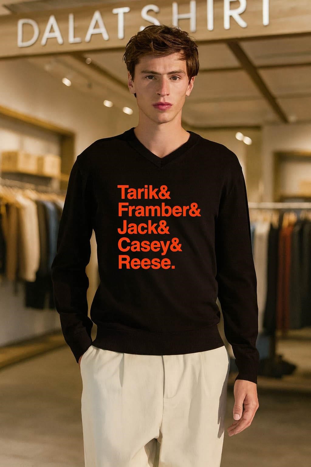 Tarik & Framber & Jack & Casey & Reese Houston Baseball Names shirt