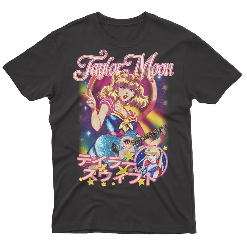 Taylor Moon Anime Graphic Cartoon T Shirt, Taylor Anime Shirt, Gift for Women and Men Hoodie, Sweatshirt | TeeBloomCo.com