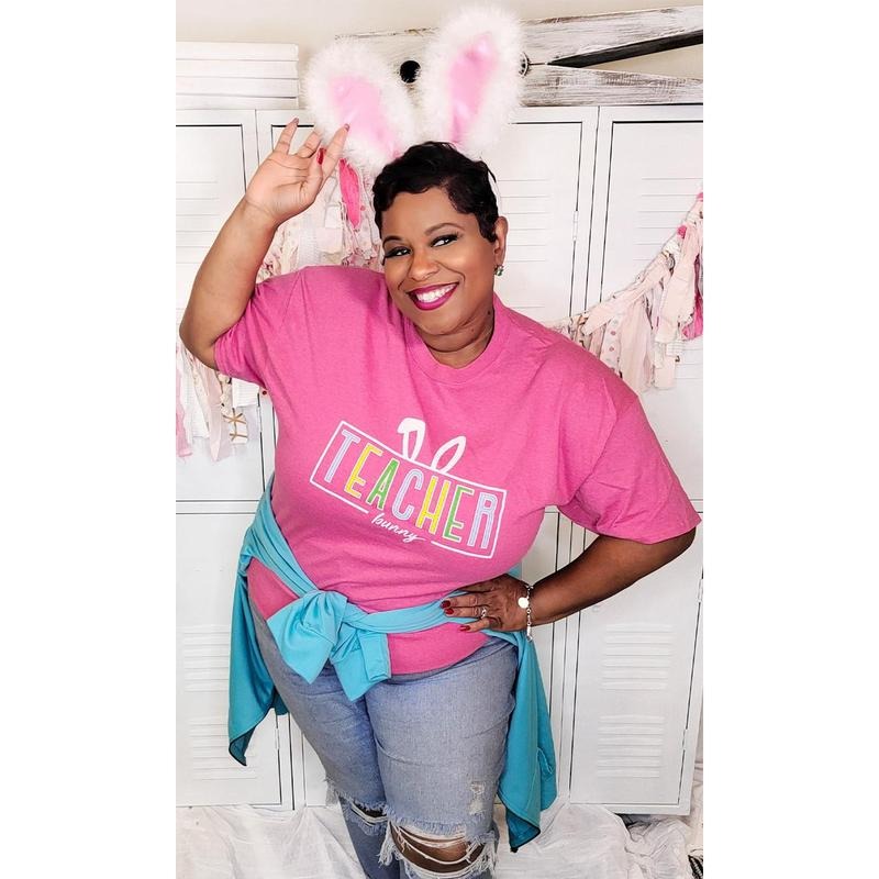 Teacher Bunny Easter T-Shirt Hoodie, Sweatshirt | TeeBloomCo.com