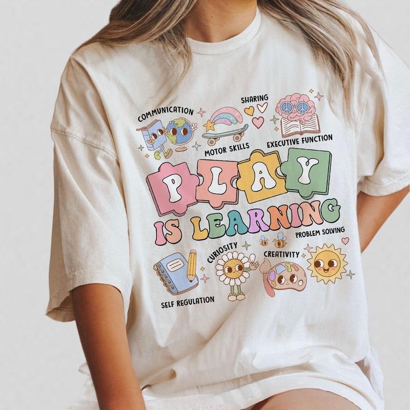 Teacher Shirt, Play Is Learning Teacher Tshirt, Back To School, Teacher Team Shirt, Gift for Teacher, Kindergarten...