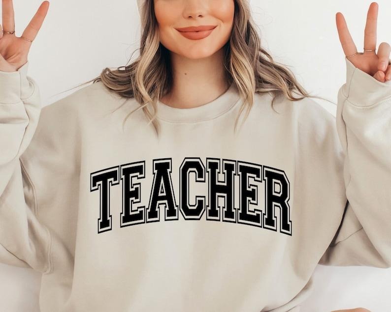 Teacher Shirt, Teacher Varsity Shirt, Teacher Appreciation Shirt, Teacher Life Hoodie, Sweatshirt | TeeBloomCo.com