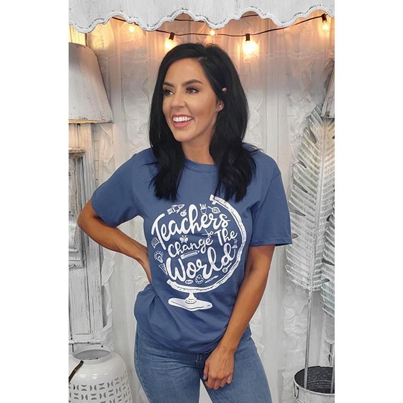 Teachers Change the World T-Shirt Hoodie, Sweatshirt | TeeBloomCo.com