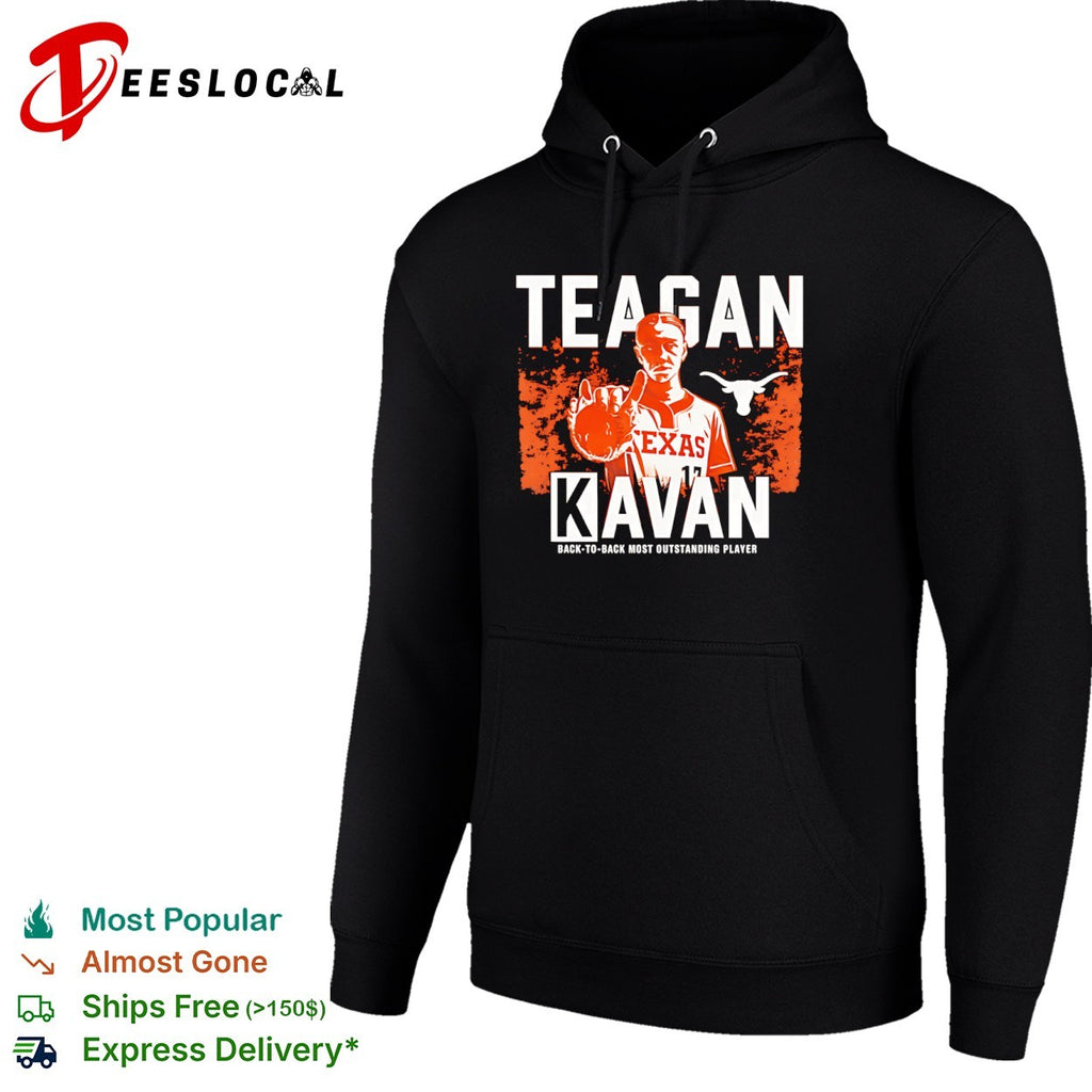 Teagan Kavan Texas Longhorns NCAA Back to Back Most Outstanding Player shirt