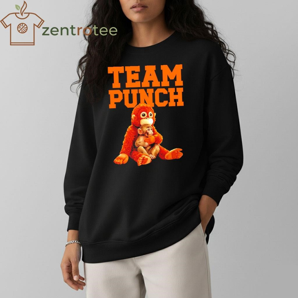 Team Punch Monkey and toy tee