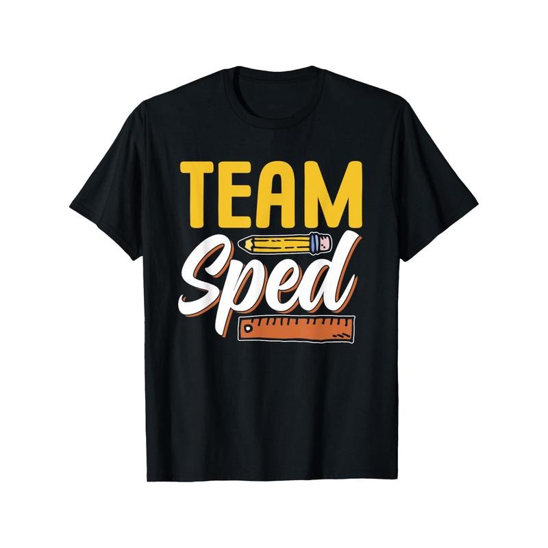 Team Sped Teacher Awareness Special Education Cute T-shirt Comfortable, Casual Short Sleeve, Daily Wear, All Season,...