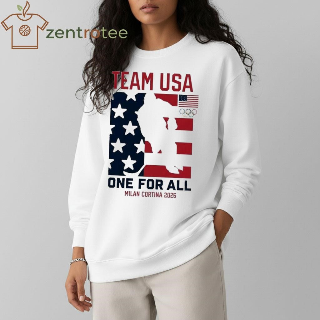 Team USA One For All Milano Cortina 2026 Winter Olympics tee