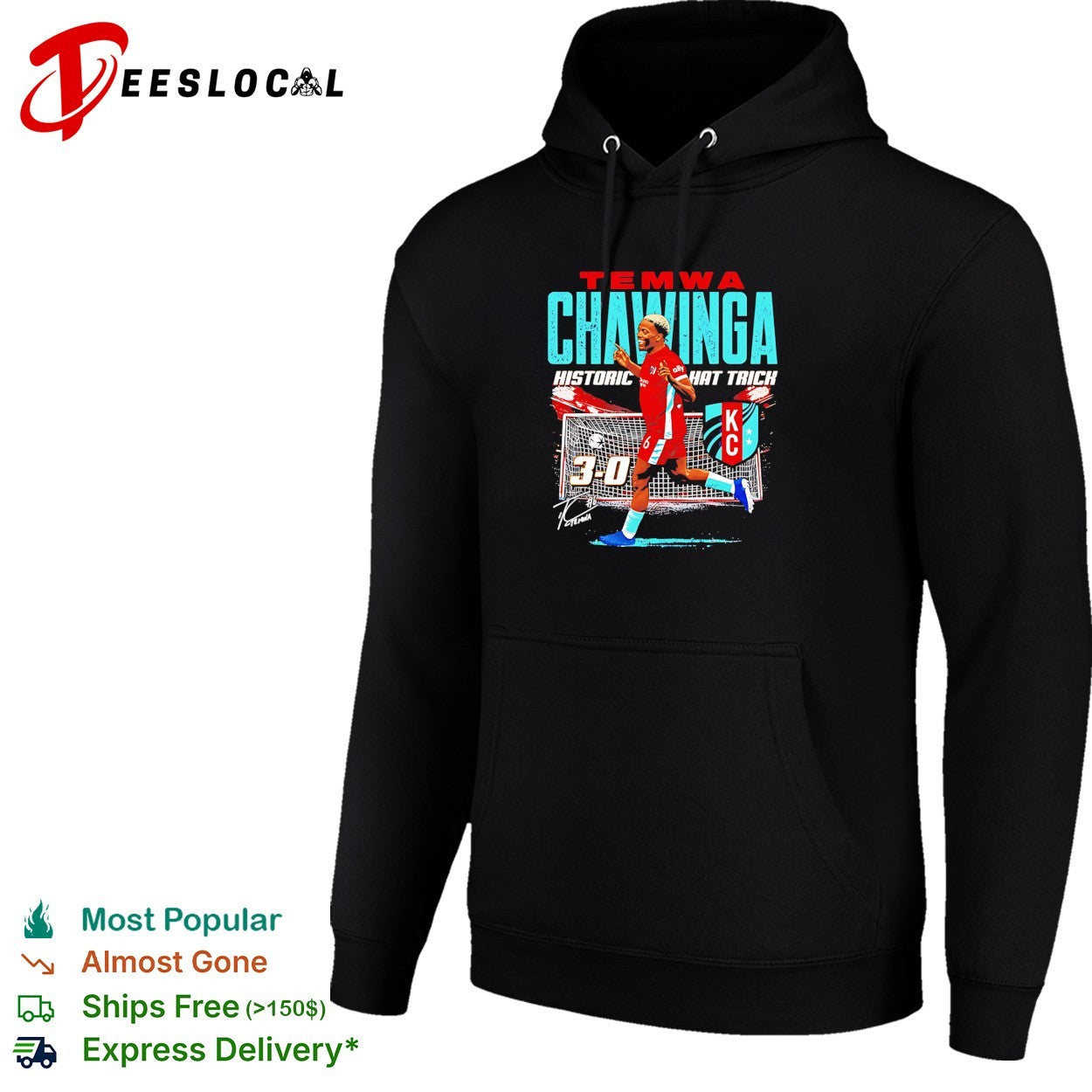 Teamwa Chawinga historic hat trich 3 0 signature shirt