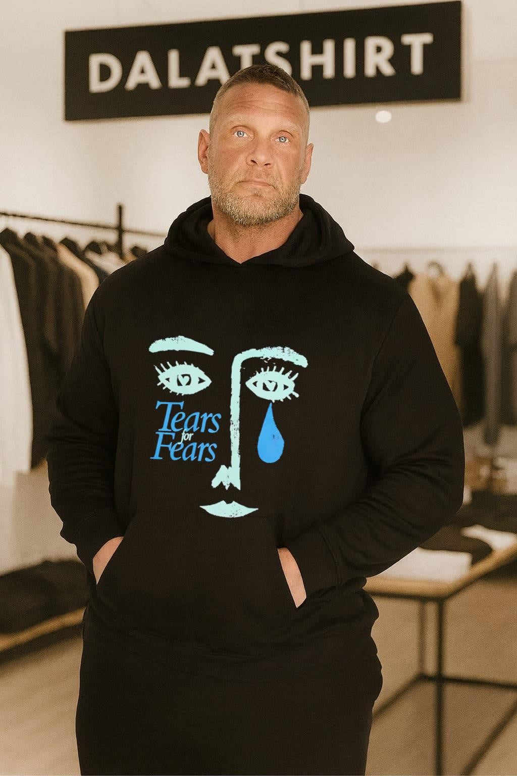 Tears For Fears 1989 Album Art Face Illustration shirt
