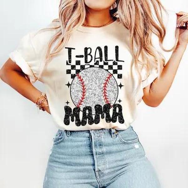 Tee Ball Mom Essential Tshirt, Unisex cotton Tshirt for Mom, Happy Mother day Hoodie, Sweatshirt | TeeBloomCo.com