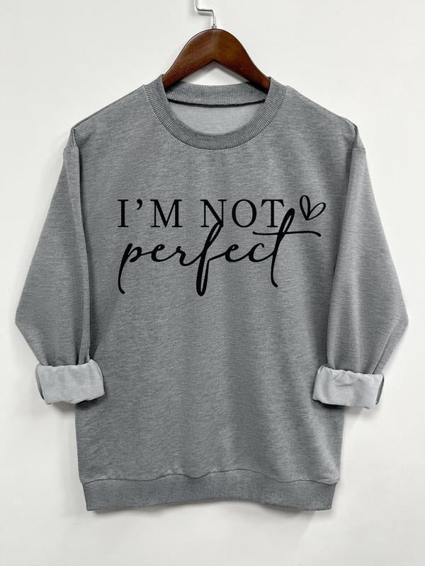 Teen Girl's Letter Print Crew Neck Sweatshirt, Casual Long Sleeve Pullover for Daily Wear, Clothing for All...