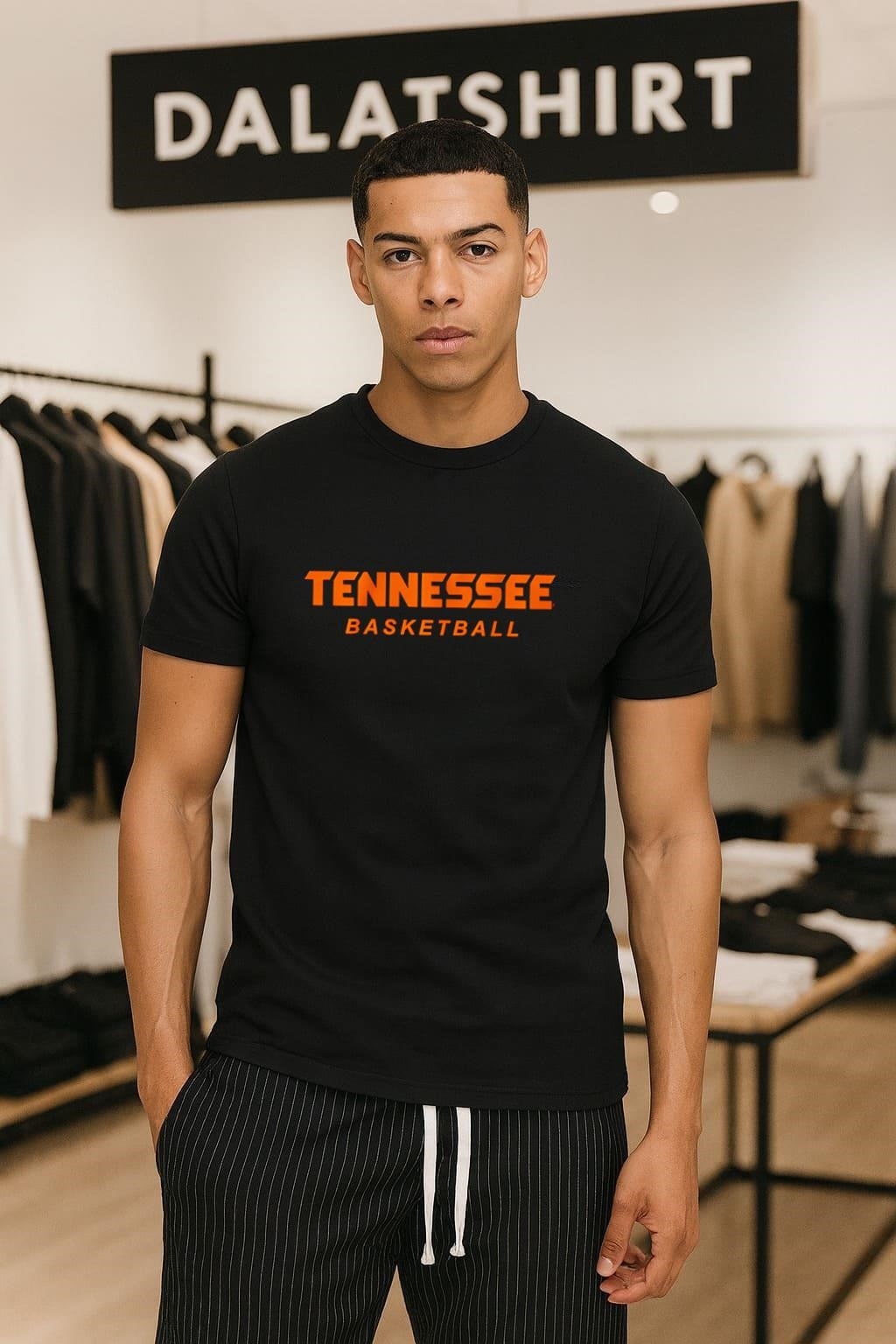 Tennessee Basketball logo letter shirt