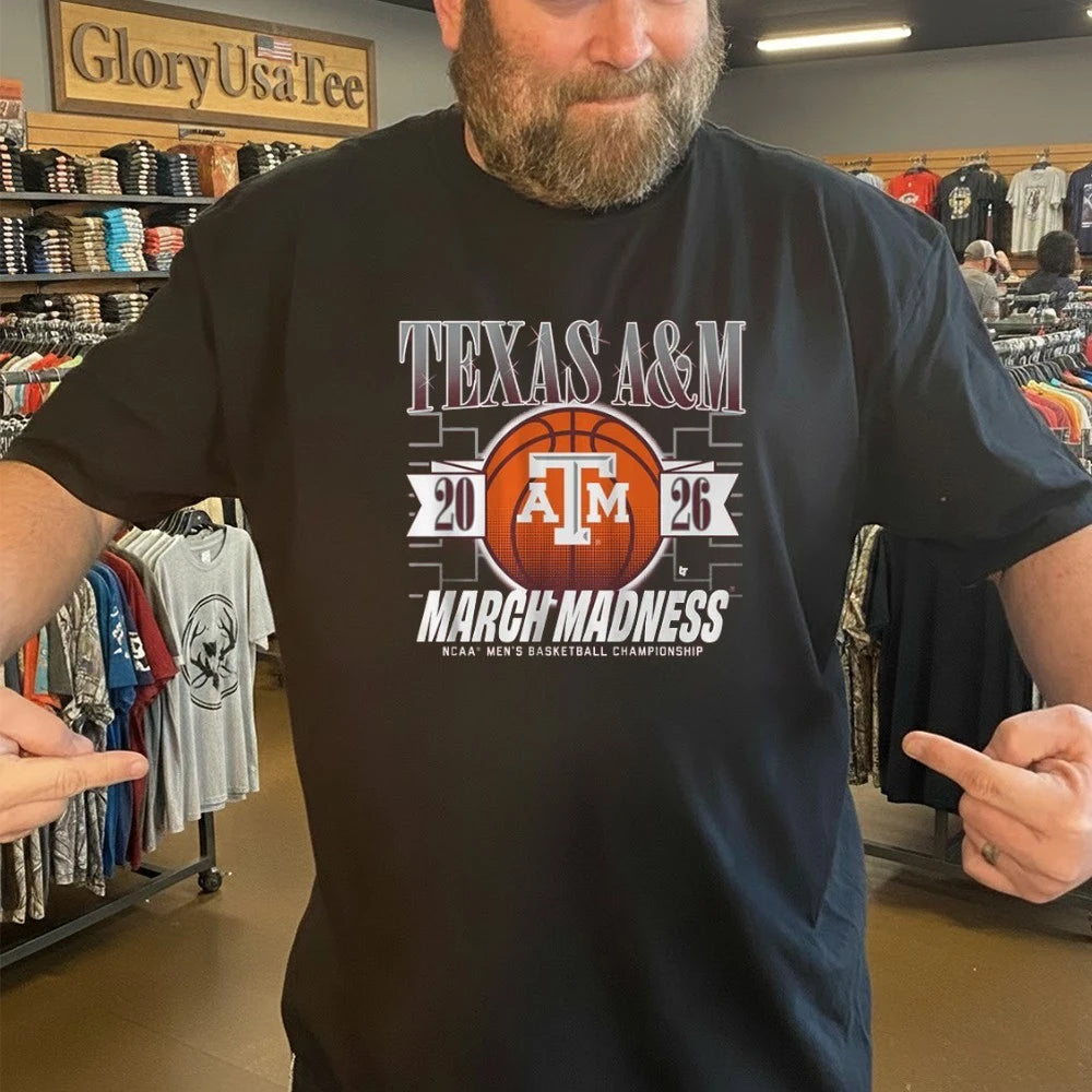 Texas A&amp;M Aggies MBB 2026 March Madness NCAA Men’s Basketball Championship Shirt
