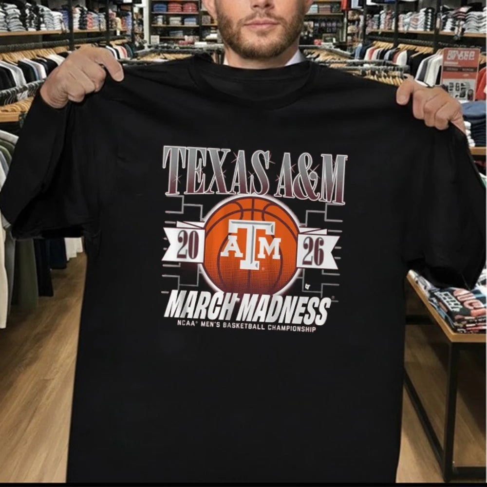 Texas A&amp;M Aggies MBB 2026 March Madness NCAA Men’s Basketball Championship Shirt