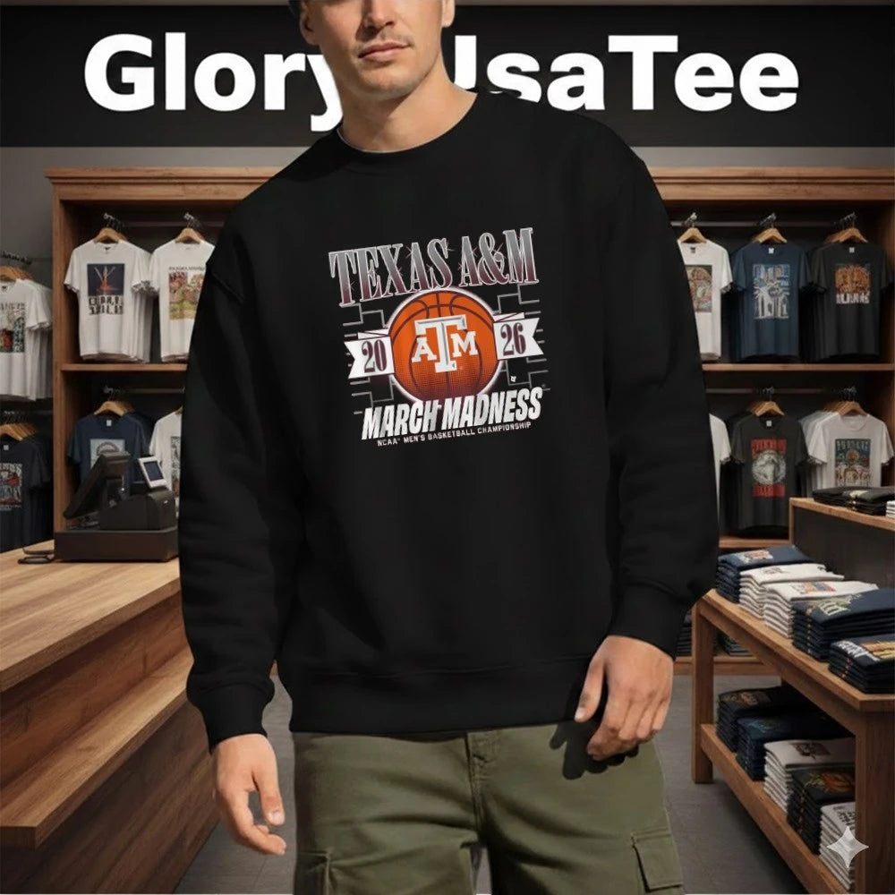 Texas A&amp;M Aggies MBB 2026 March Madness NCAA Men’s Basketball Championship Shirt