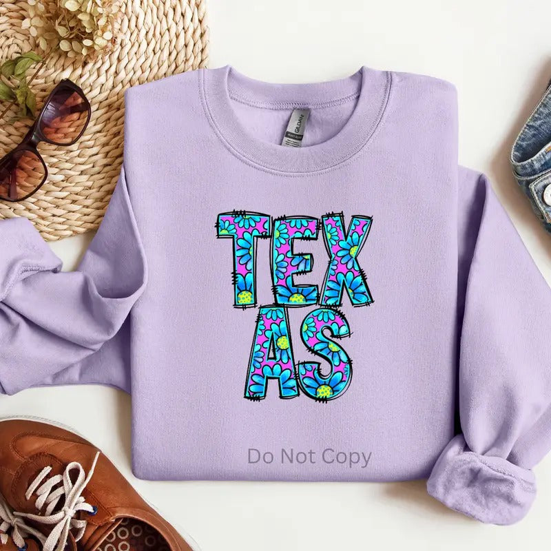 Texas DTF Transfer ONLY - This is NOT a T Shirt Hoodie, Sweatshirt | TeeBloomCo.com