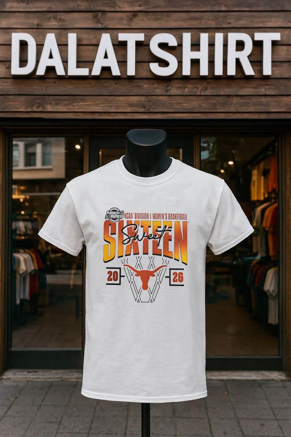 Texas Longhorns 2026 NCAA Women’s Basketball Tournament March Madness Sweet 16 shirt