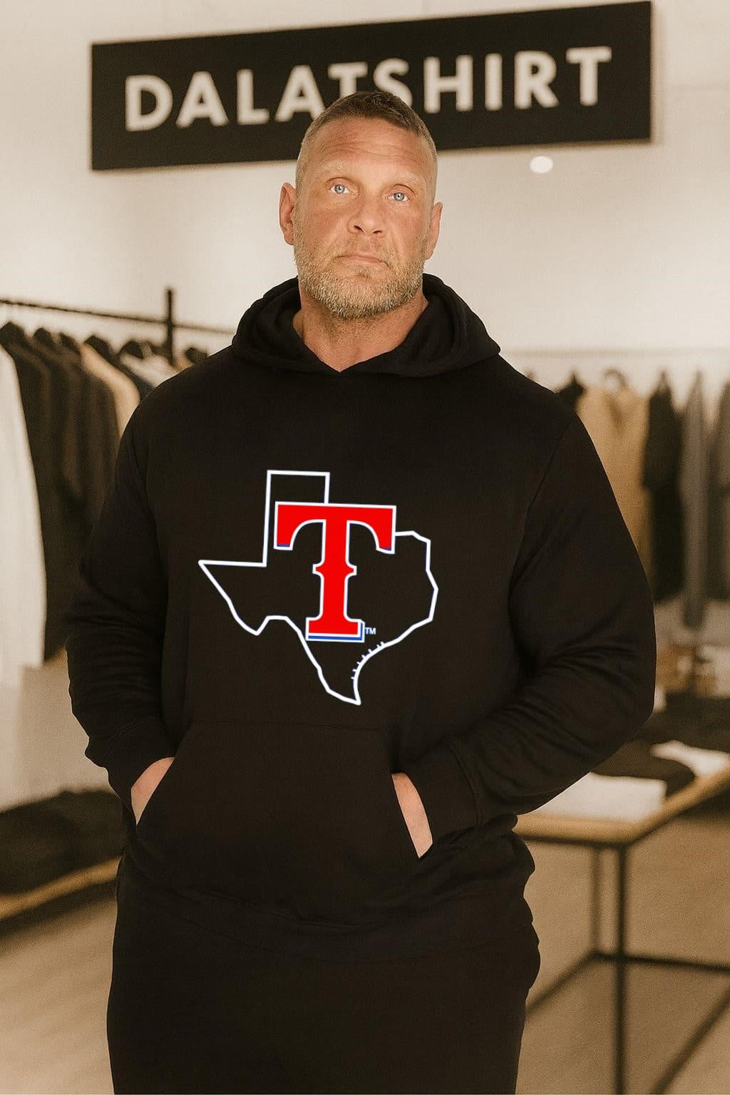 Texas Rangers MLB Team Logo State Outline shirt