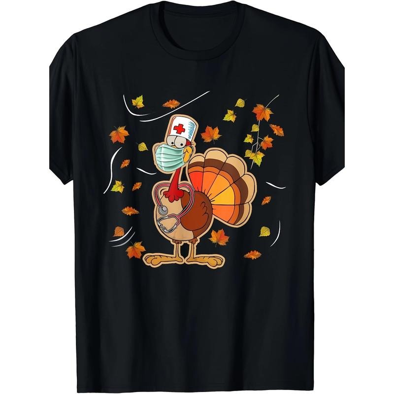 Thanksgiving Men Turkey T-Shirt - 220g made in usa Hoodie, Sweatshirt | TeeBloomCo.com