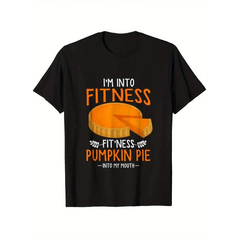 Thanksgiving Printing, Men's Cotton Turkey Pattern T-shirt, Casual Short Sleeve round Neck Game T-shirt, Men's Outdoor...