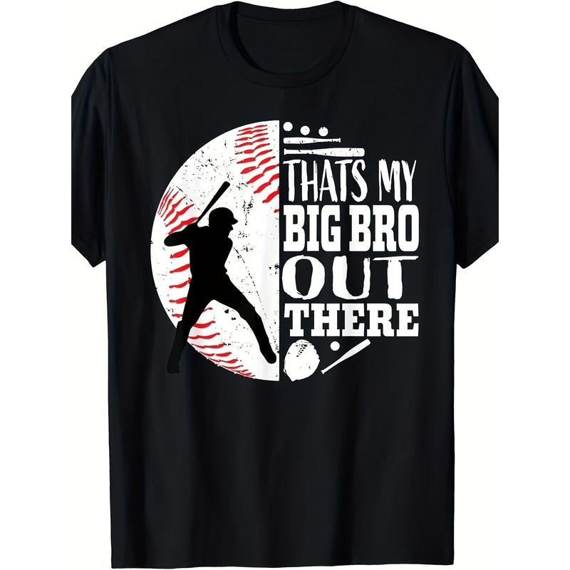 That's My Brother Out There Baseball Big Broling Sibling Graphic T-Shirt Made in USA Hoodie, Sweatshirt | TeeBloomCo.com