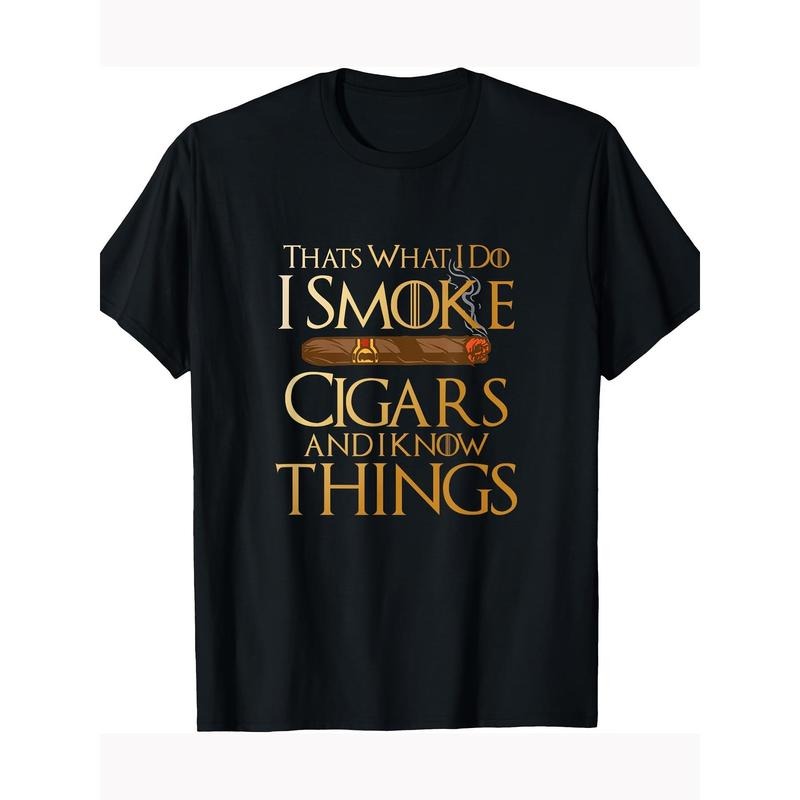 That's What I Do I Smoke Cigars And I Know Things Smoker  100% CottonT-Shirt Hoodie, Sweatshirt | TeeBloomCo.com