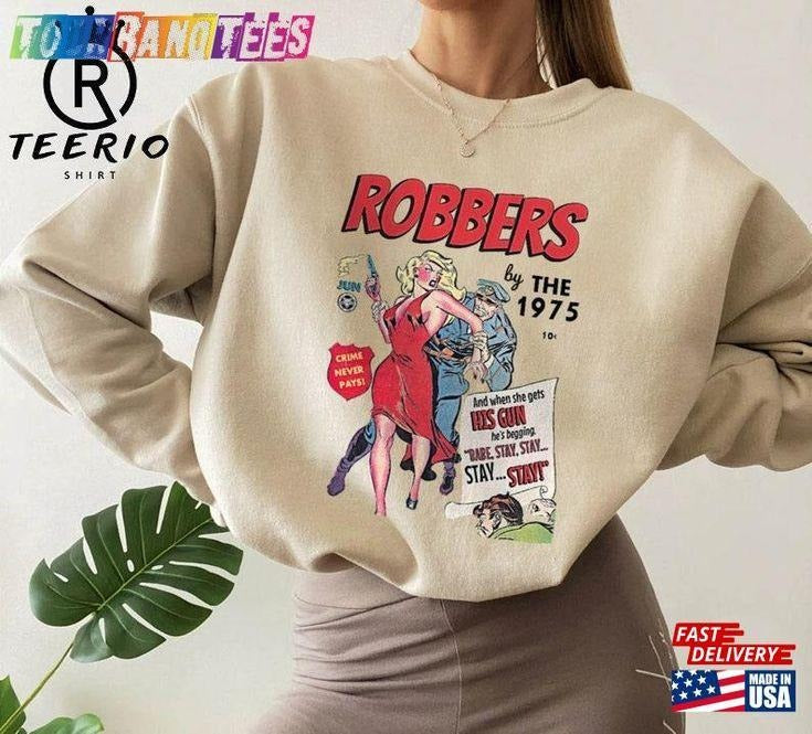 The 1975 Vintage Band Tour Sweatshirt, Retro Music Merch T-Shirts, Hoodie | TeeBloomCo.com